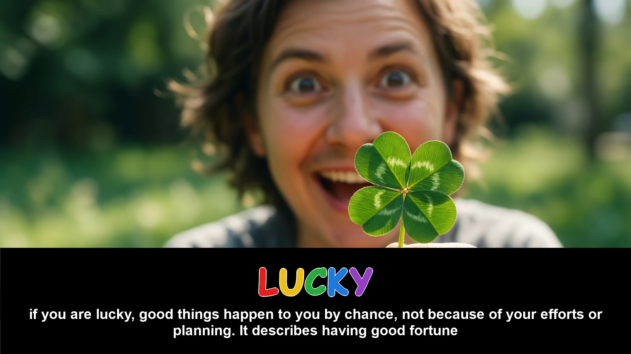 English Illustration for lucky